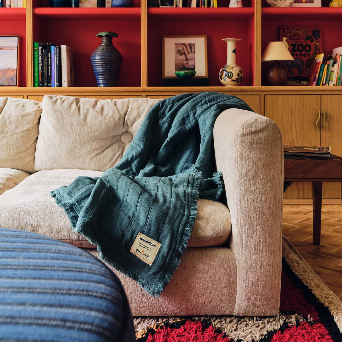 Brooklinen Weekend Wash Throw Blanket