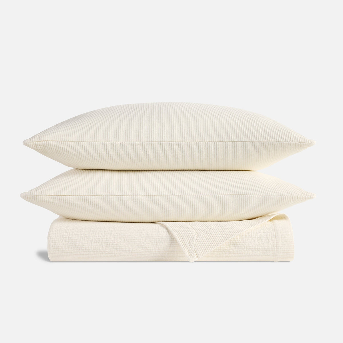 Brooklinen Ribbed Matelasse Quilt Set