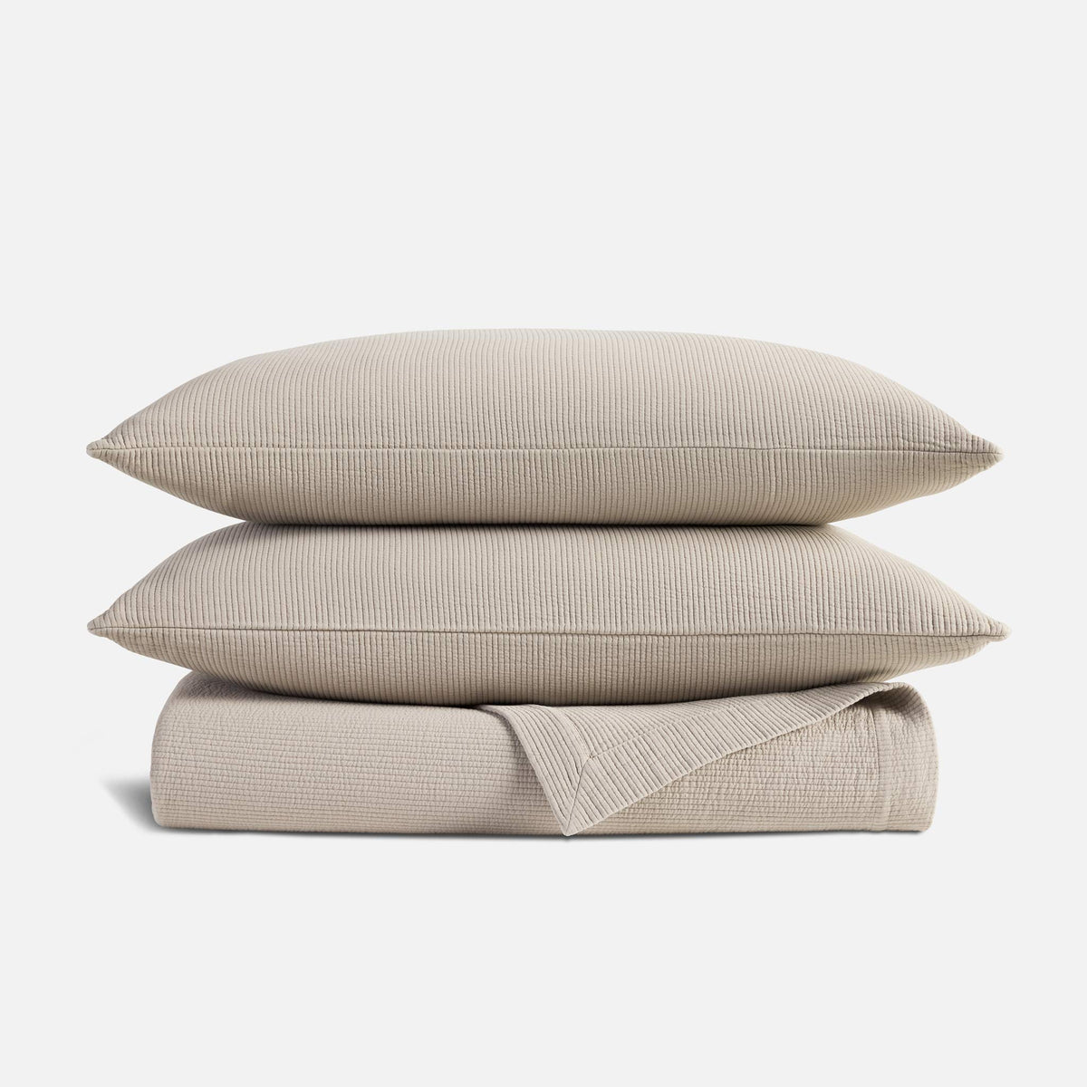 Brooklinen Ribbed Matelasse Quilt Set