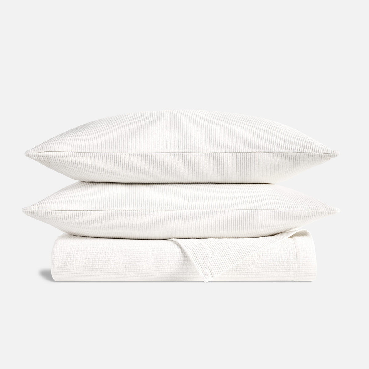 Brooklinen Ribbed Matelasse Quilt Set