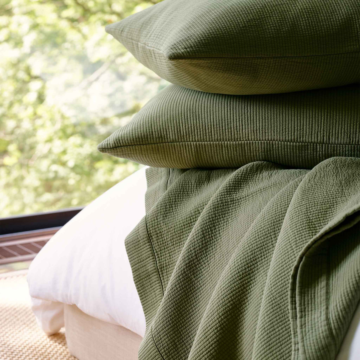 Brooklinen Ribbed Matelasse Sham Set