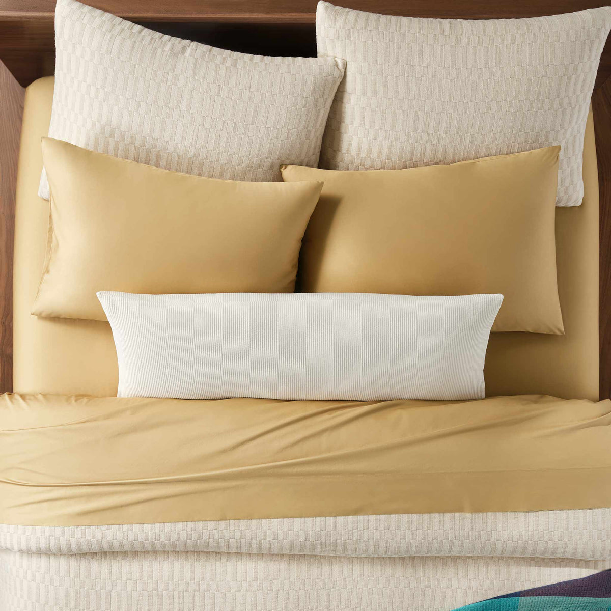 Brooklinen Ribbed Matelasse Lumbar Pillow Cover