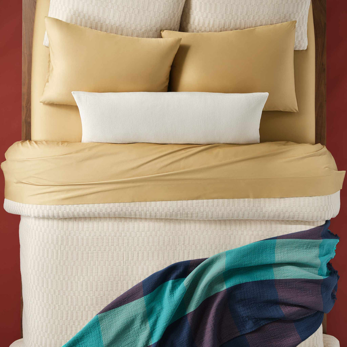 Brooklinen Woven Checkerboard Duvet Cover