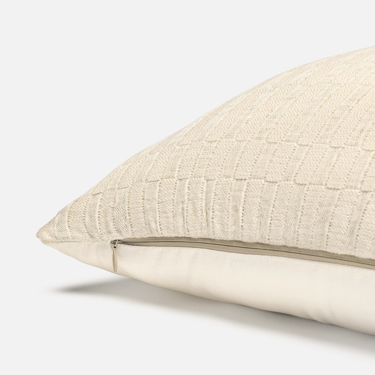 Brooklinen Woven Checkerboard Lumbar Pillow Cover