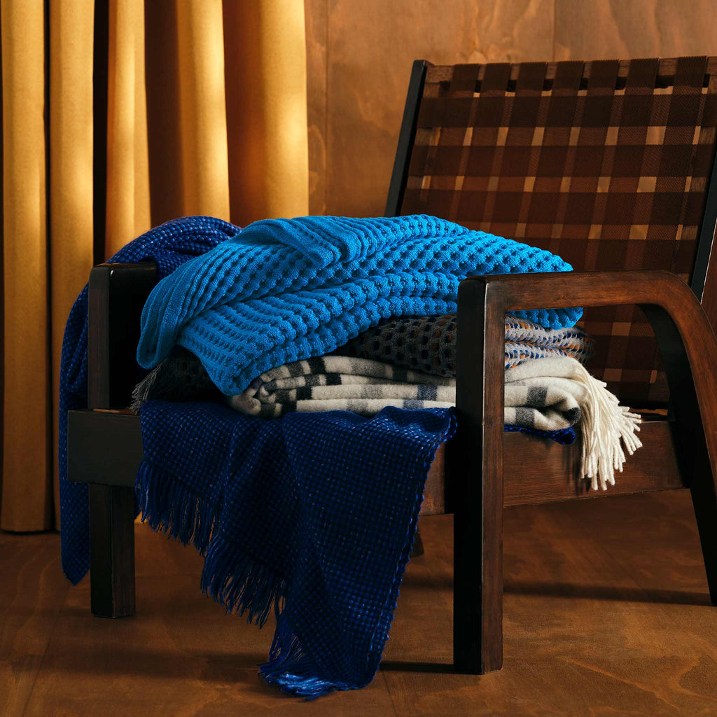 Brooklinen Striped Lambswool Throw Blanket