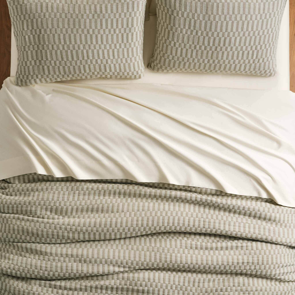 Brooklinen Woven Checkerboard Duvet Cover