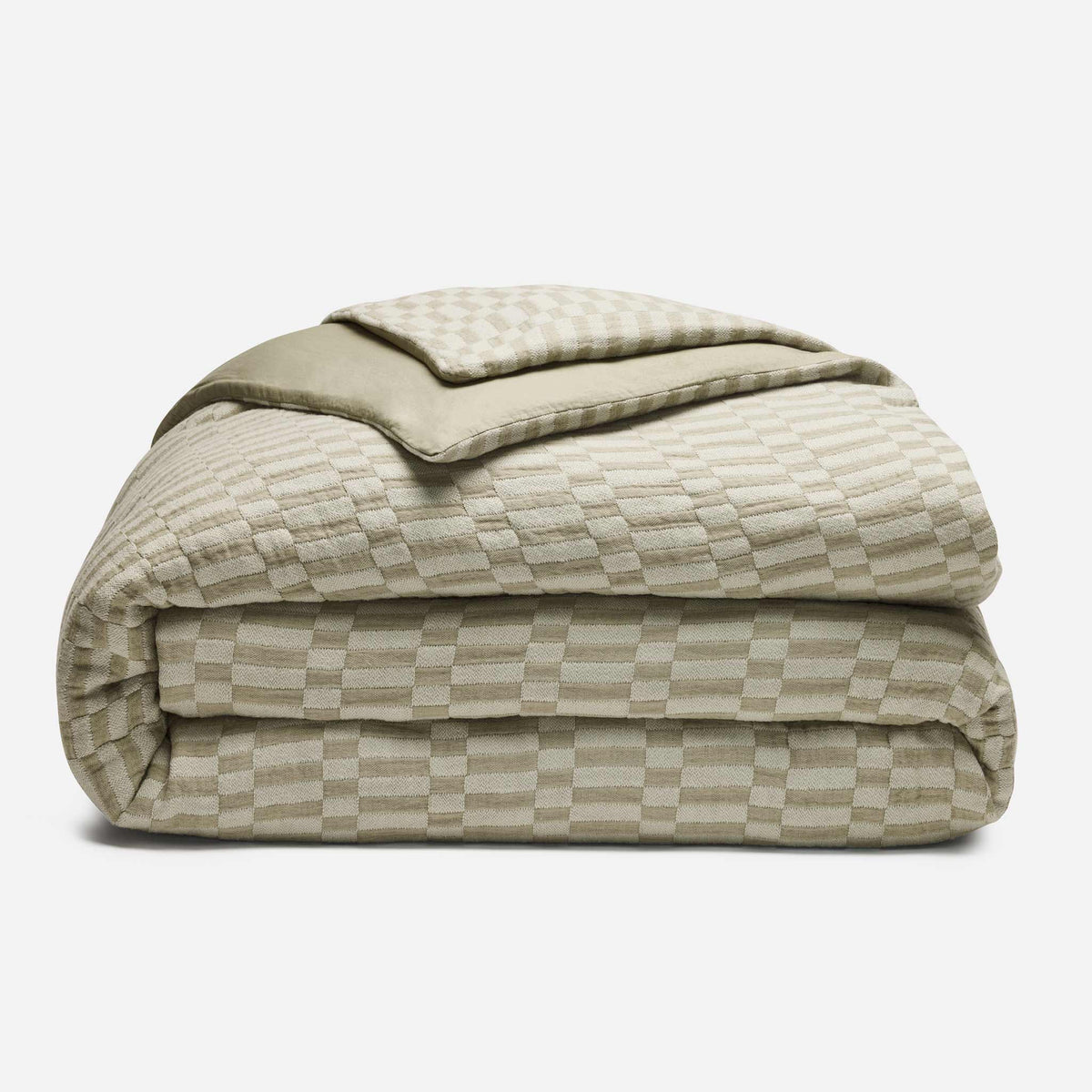 Brooklinen Woven Checkerboard Duvet Cover