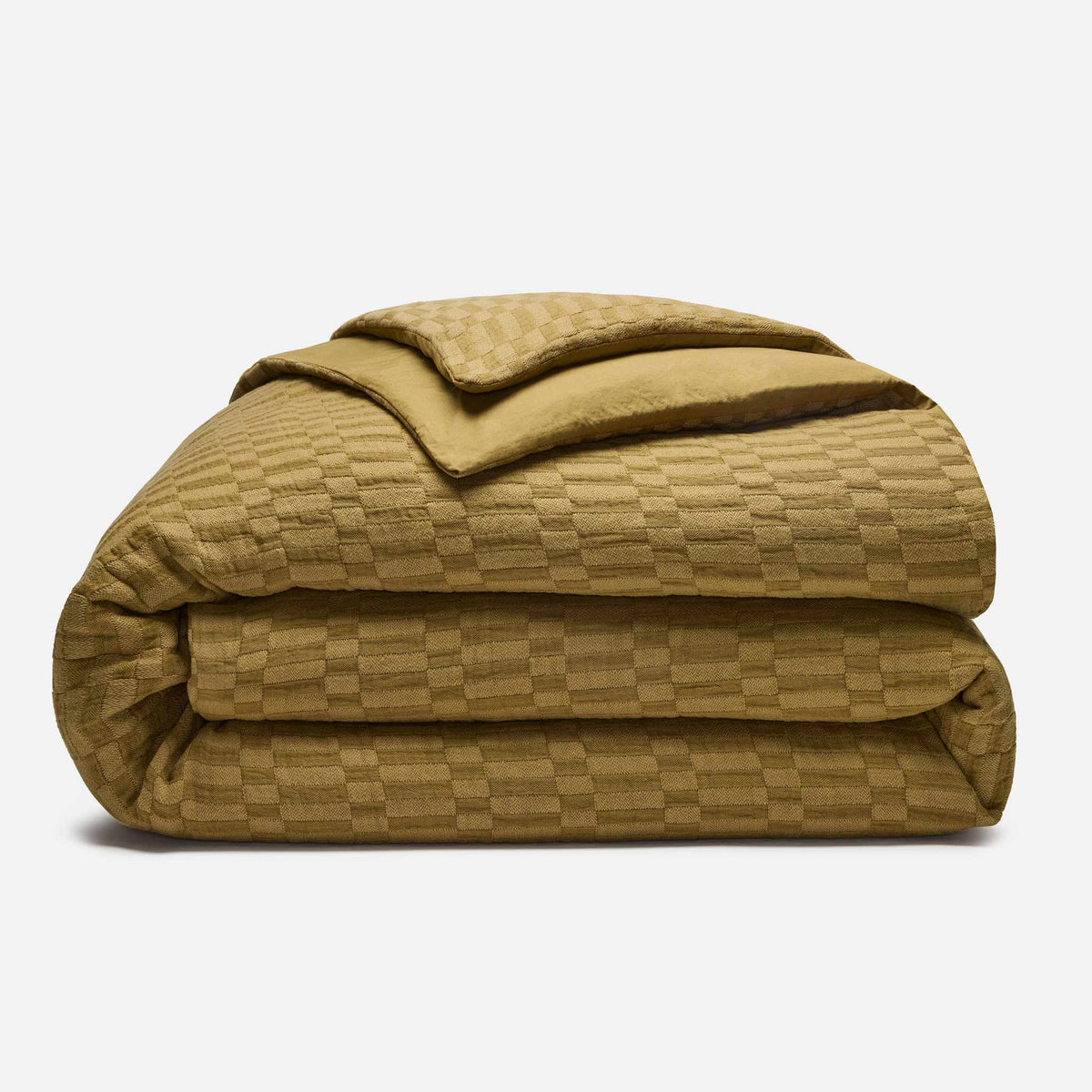 Brooklinen Woven Checkerboard Duvet Cover