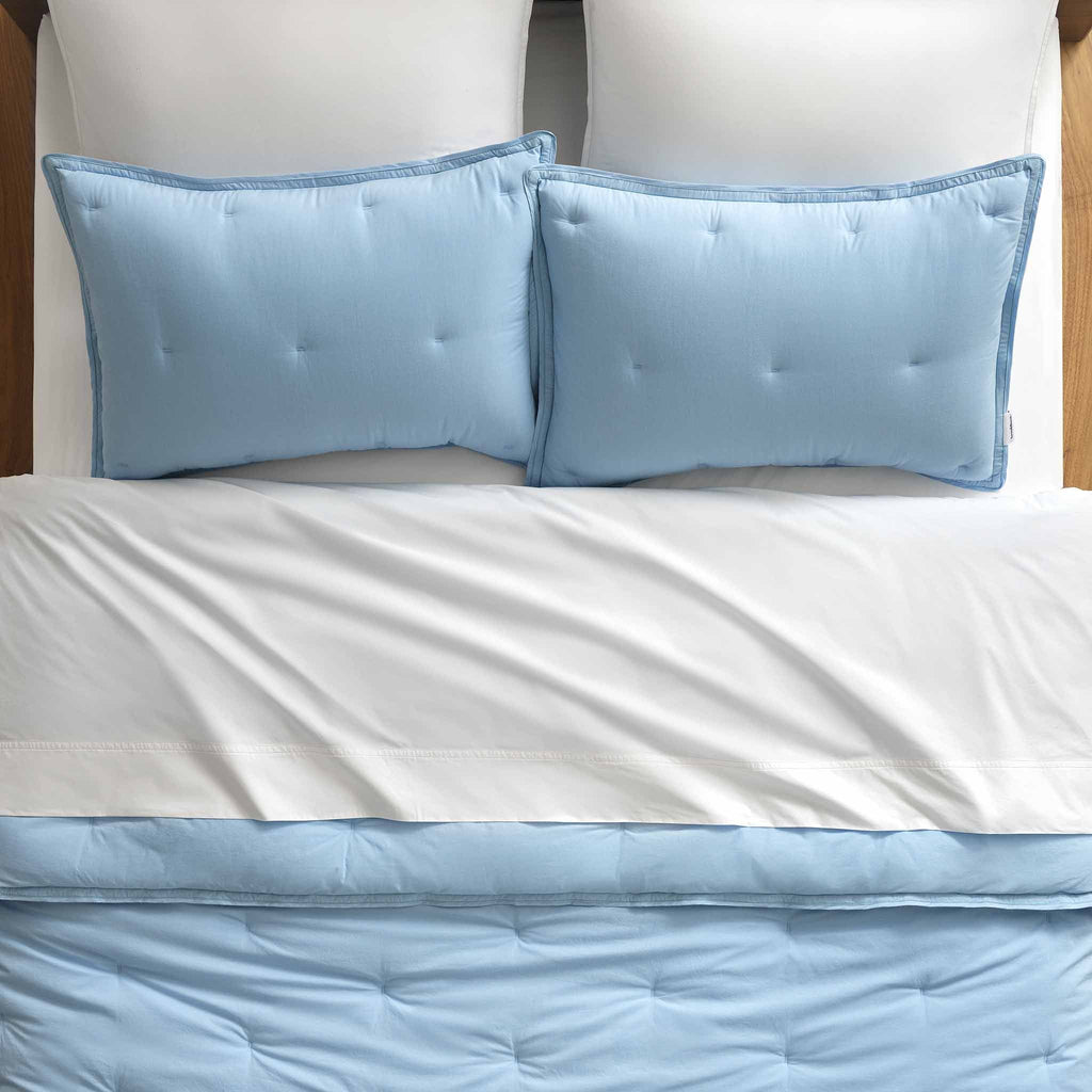 Brooklinen Washed Classic Percale Comforter Set
