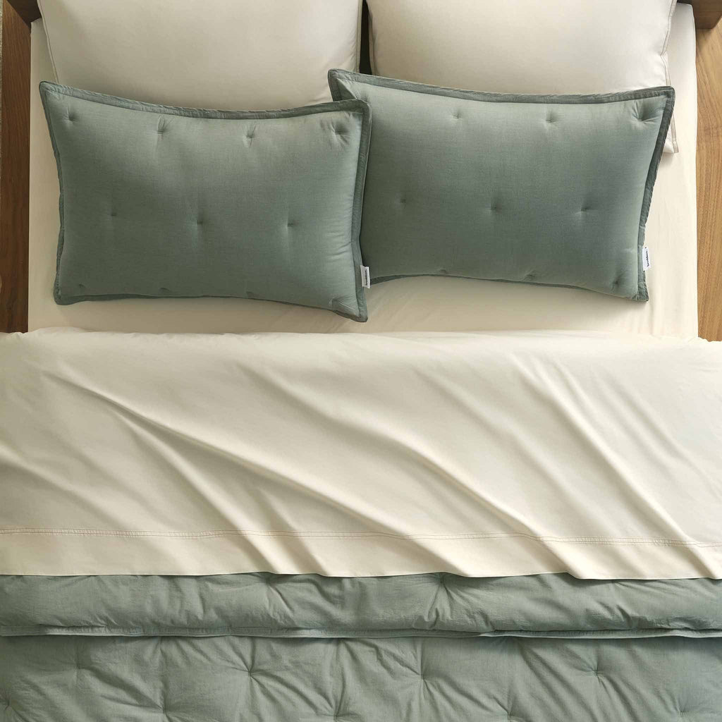 Brooklinen Washed Classic Percale Comforter Set
