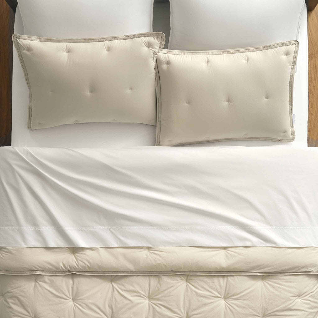 Brooklinen Washed Classic Percale Comforter Set