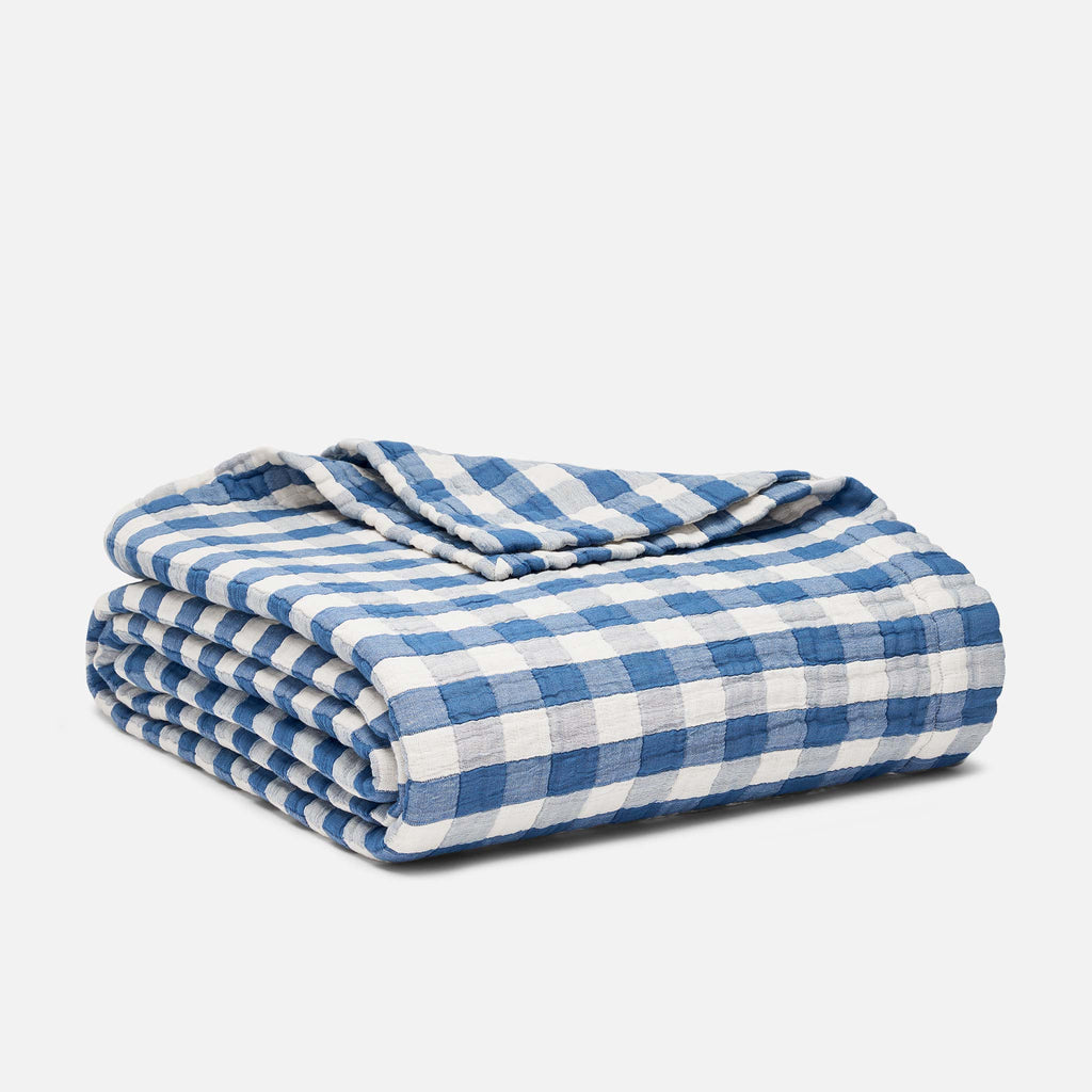 Brooklinen Breezeweave Cotton Gingham Bed Blanket