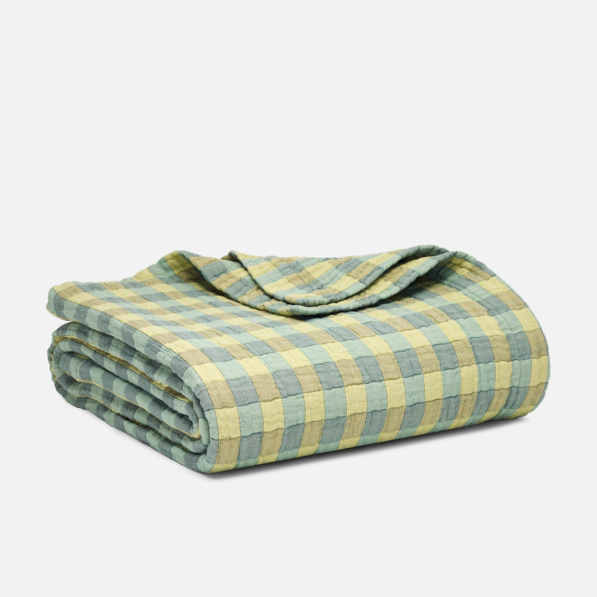 Brooklinen Breezeweave Cotton Gingham Bed Blanket