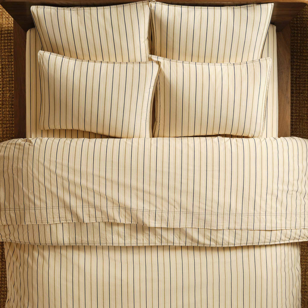 Brooklinen Set of 2 Washed Classic Percale Core Sheet Set Bundle