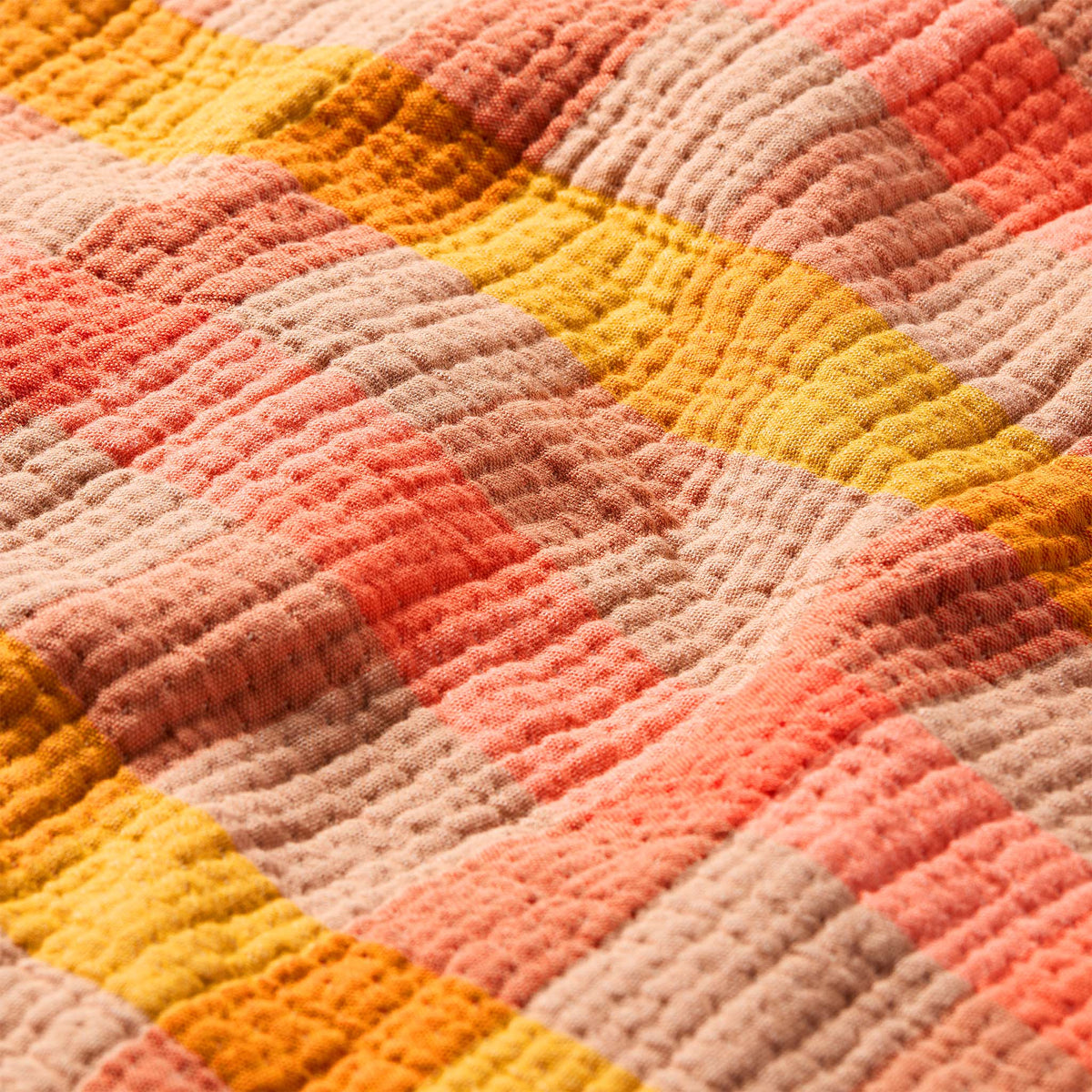 Brooklinen Sunwashed Check Bed Blanket