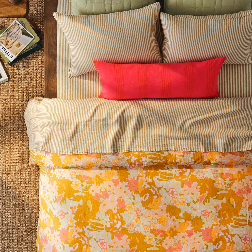 Brooklinen Washed European Linen Lumbar Pillow Cover