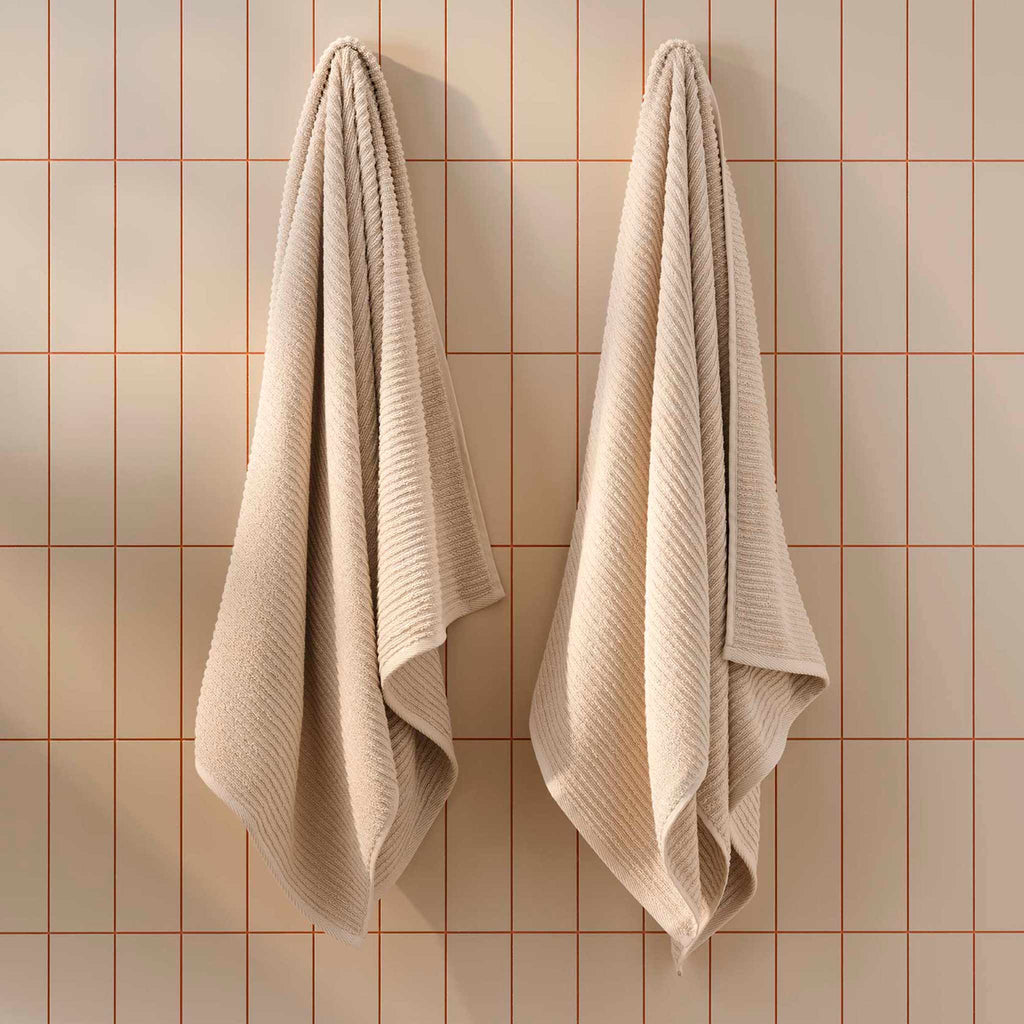 Brooklinen Ribbed Cotton TENCEL™ Bath Towels Set of 2