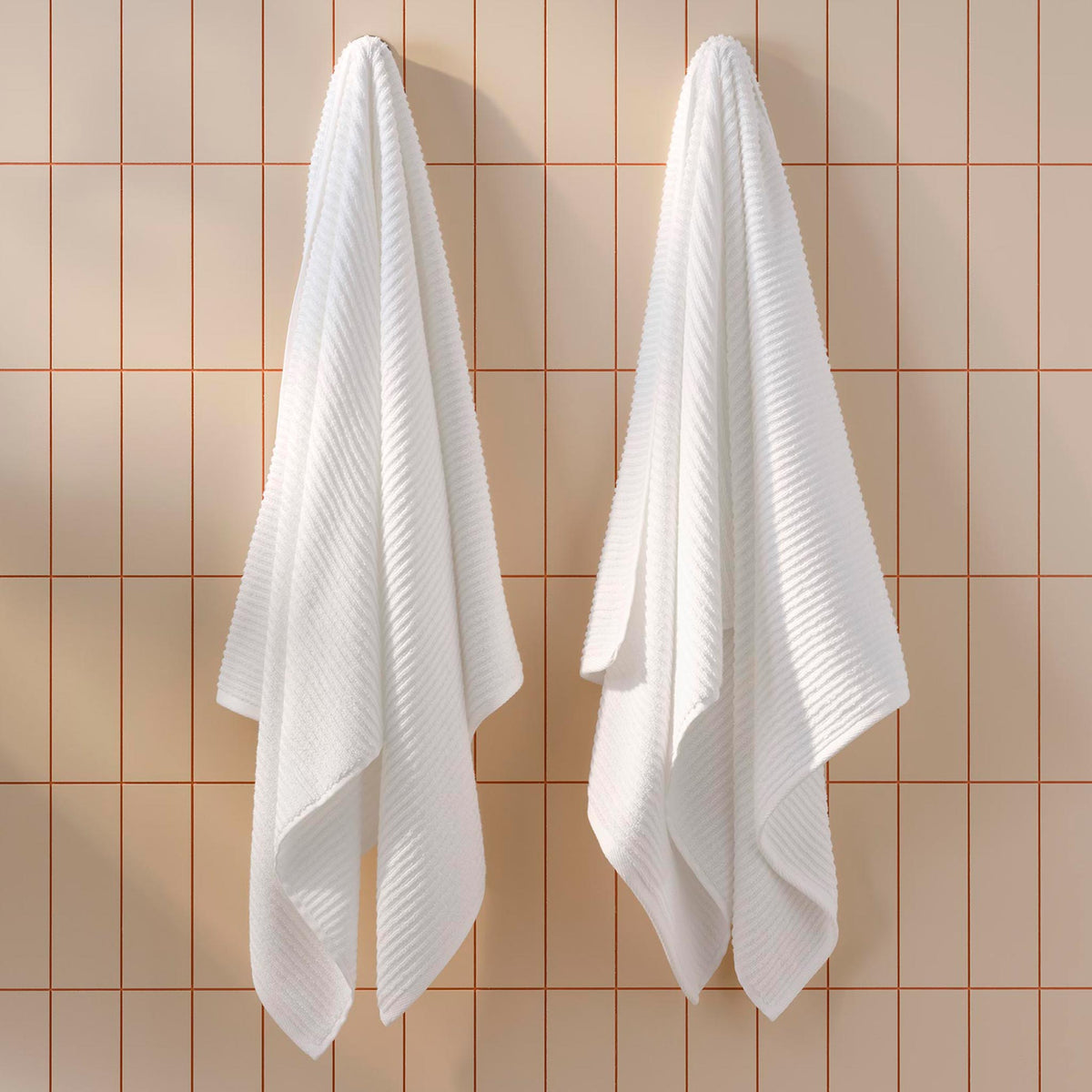 Brooklinen Ribbed Cotton TENCEL™ Bath Towels Set of 2