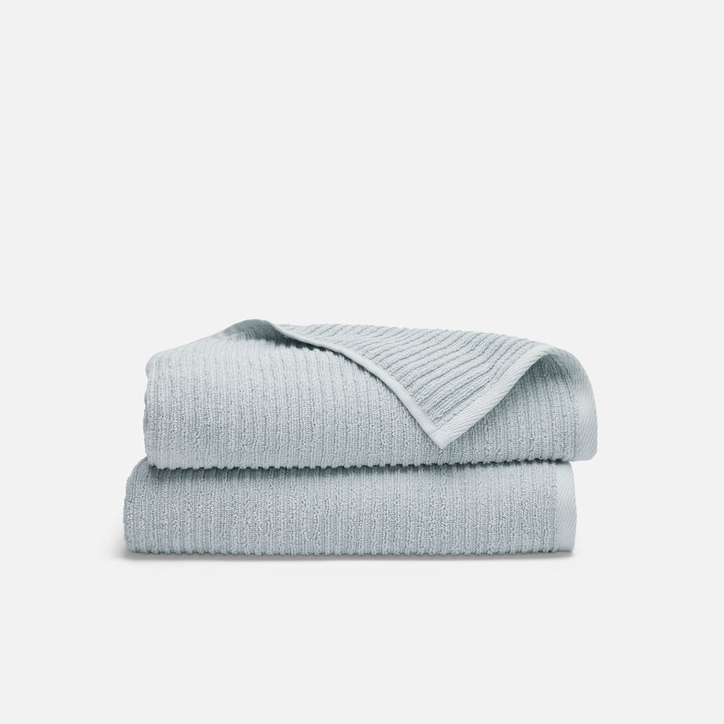 Brooklinen Ribbed Cotton TENCEL™ Bath Towels Set of 2