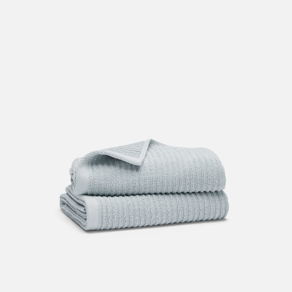 Brooklinen Ribbed Cotton TENCEL™ Hand Towels Set of 2