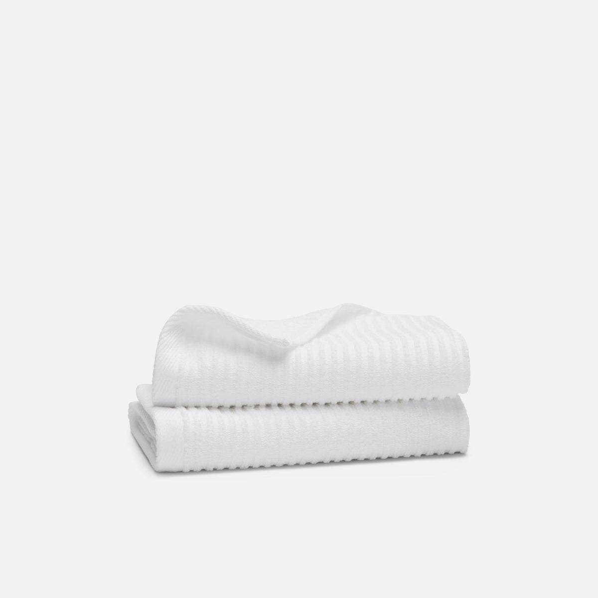 Brooklinen Ribbed Cotton TENCEL™ Hand Towels Set of 2