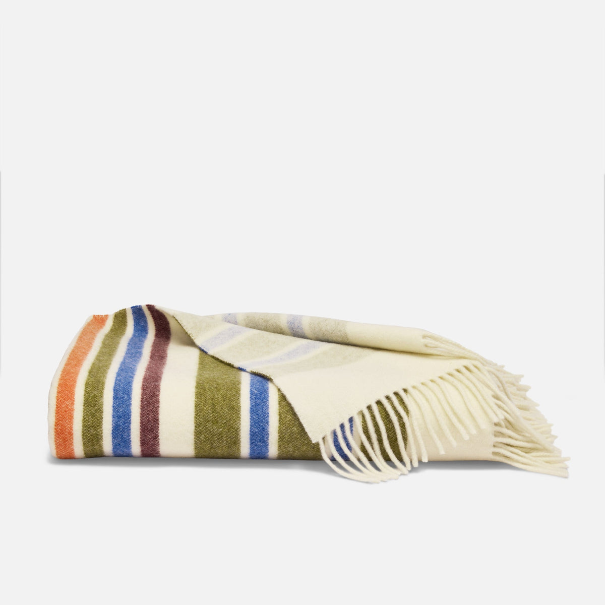 Brooklinen Striped Lambswool Throw Blanket