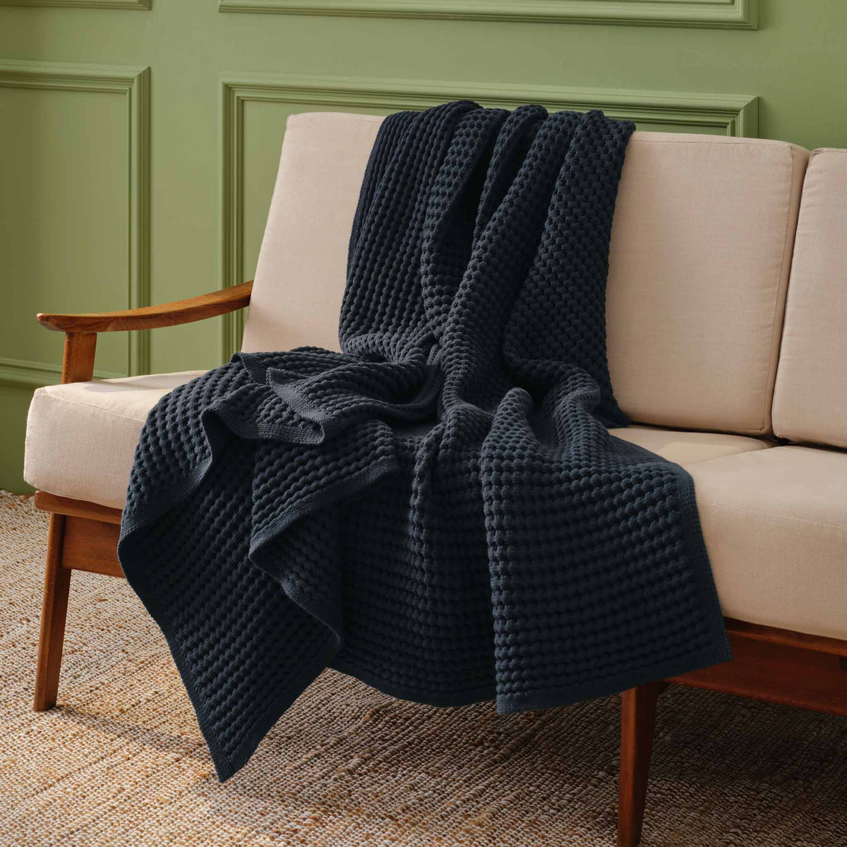 Brooklinen Chunky Waffle Knit Throw Blanket