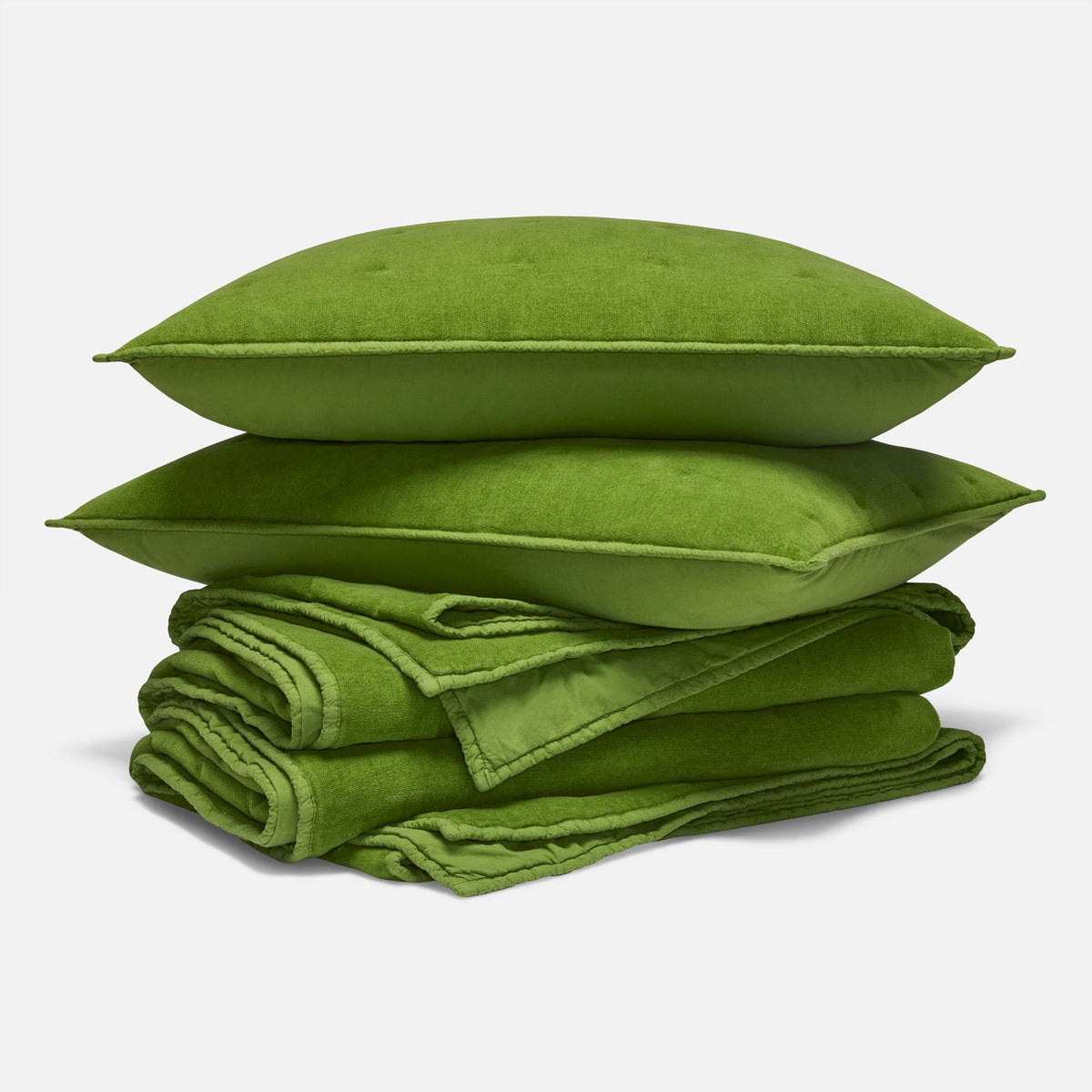 Brooklinen Washed Velvet Quilt Set