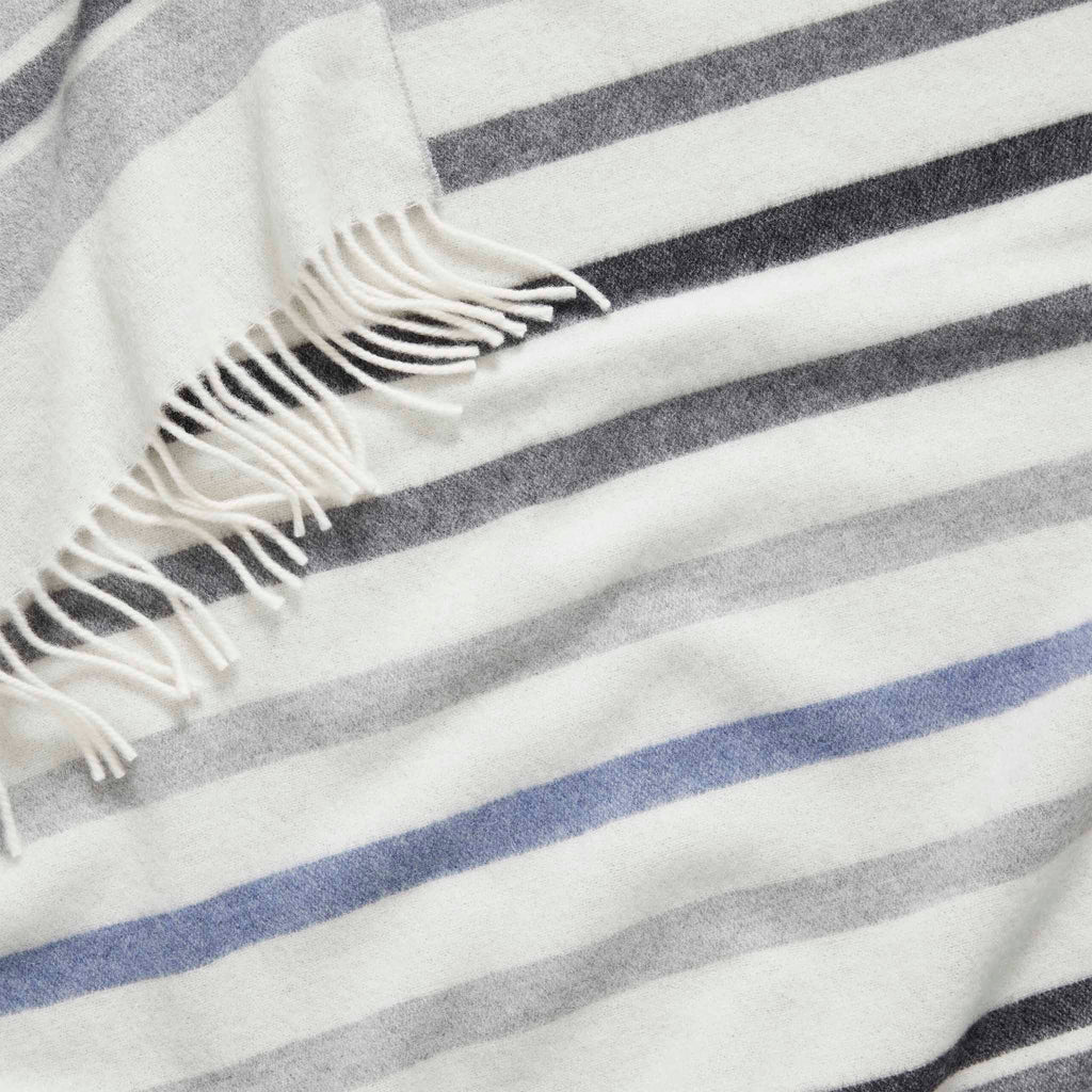 Brooklinen Striped Lambswool Throw Blanket