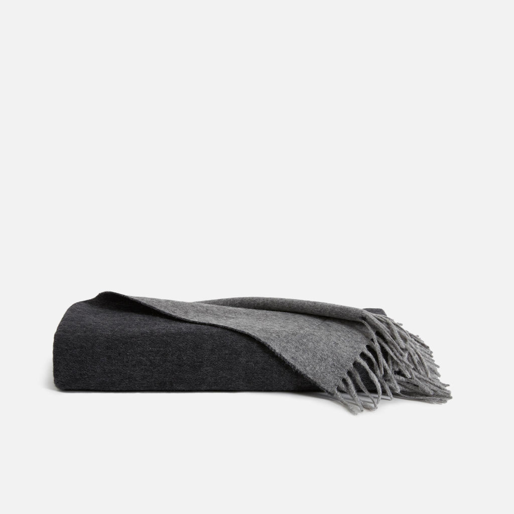 Brooklinen Two-Toned Lambswool Throw Blanket